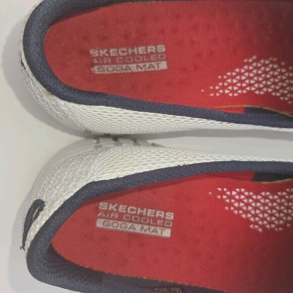 Skechers Go Walk Goga Mat Air Cooled Gray Low Top Slip On Shoe 16708 Womens 8.5 - Picture 8 of 10